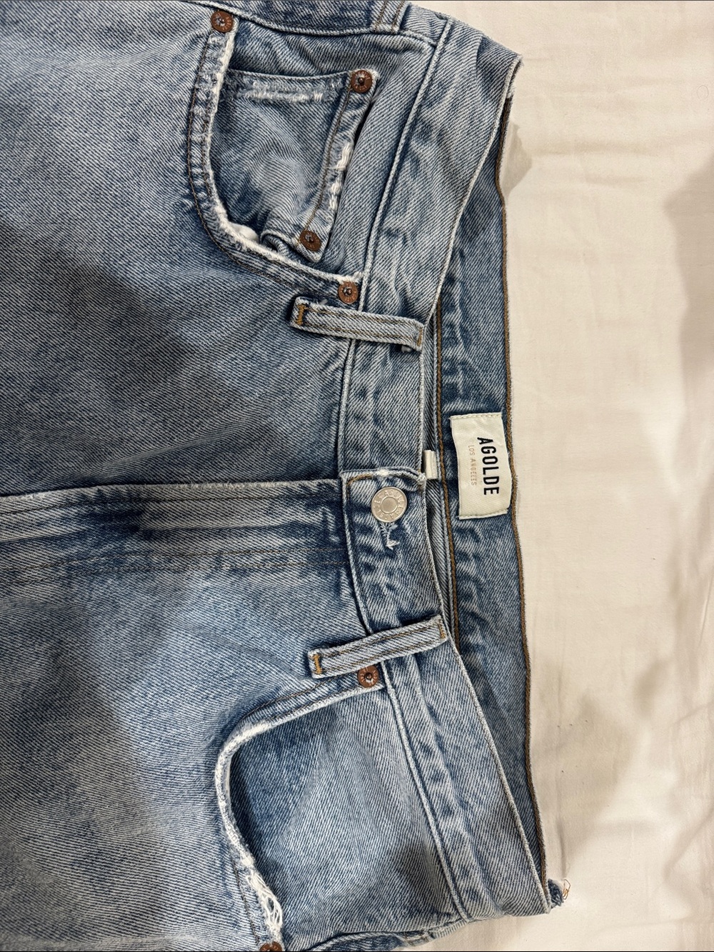 Agolde Light Wash High-Rise Jeans